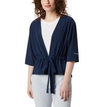 Columbia Overhemd Dames, PFG Armadale 3/4 Sleeve Wrap Donkerblauw, 75AJVOGDK